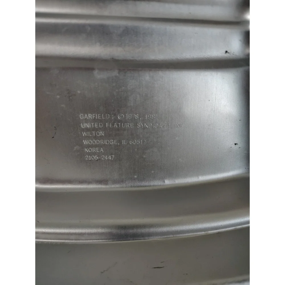 Vintage 1981 Wilton Garfield Metal Cake Pan Birthday Party